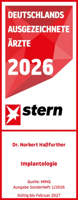stern – Deutschlands ausgezeichnete Ärzte 2026, Dr. Norbert Haßfurther, Implantologie